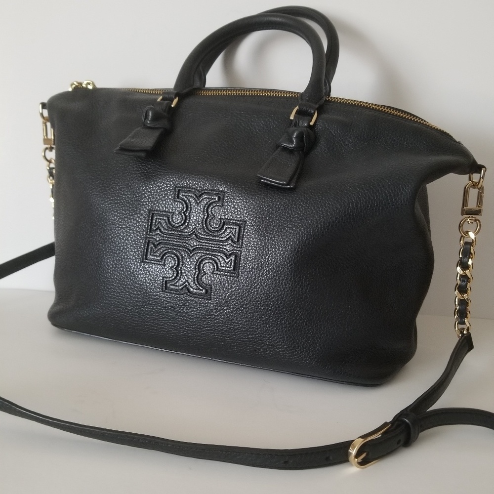 Tory Burch Harper Slouchy Leather Tote Handbag